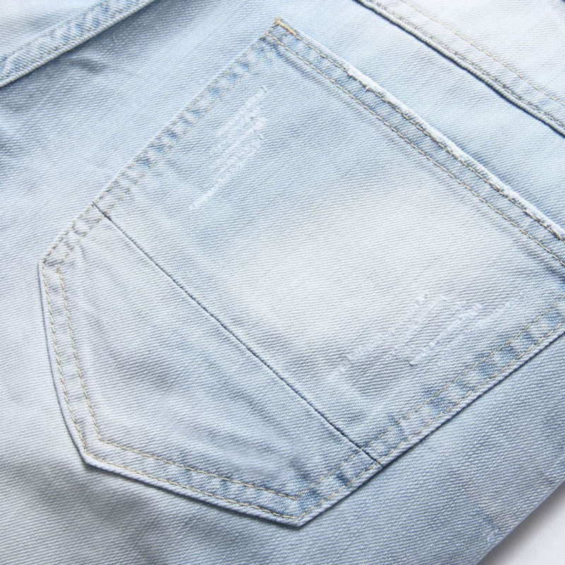 Denim shorts High-quality trendy casual pure cotton Non-stretch plus-size men's clothing