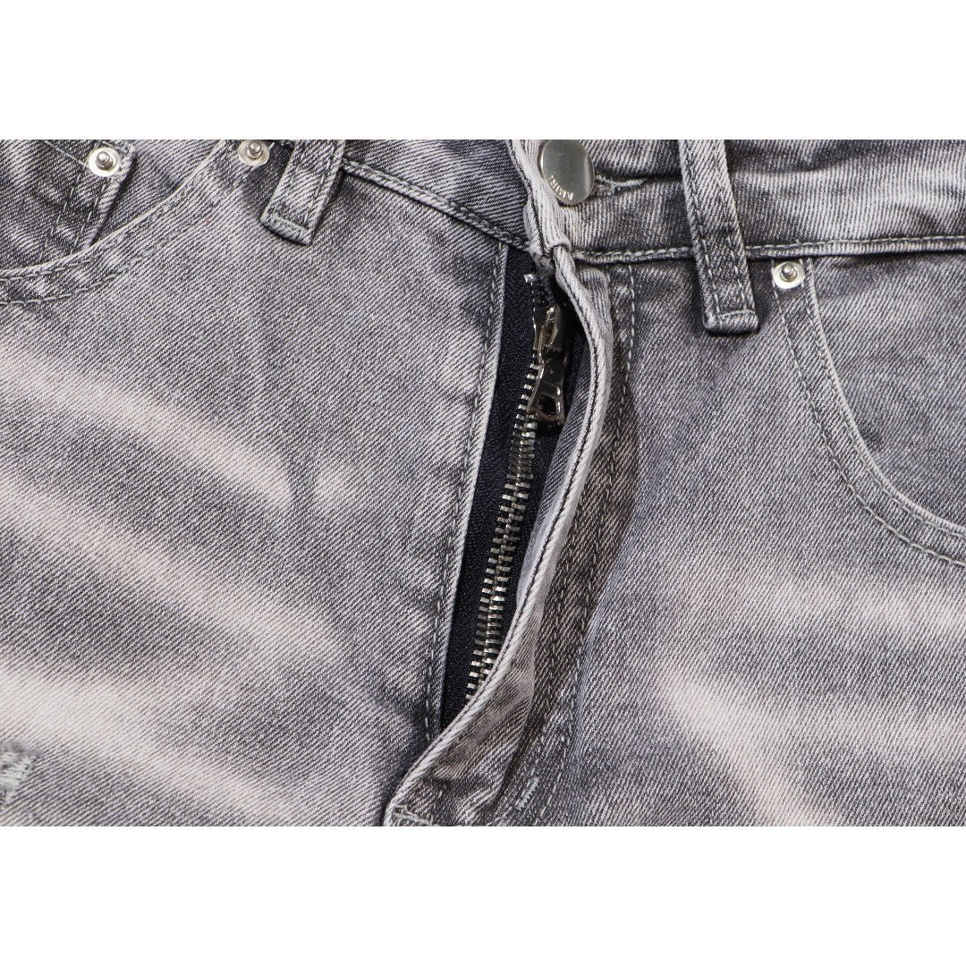 AMIRI Jeans Slim Fit Stretch Ripped Jeans