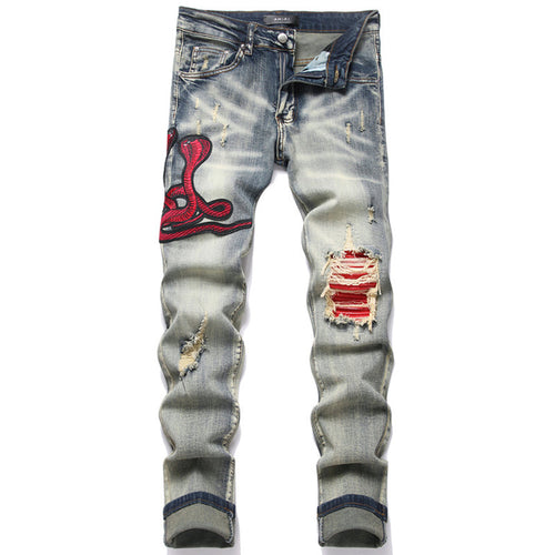 AMIRI Jeans High-quality distressed pure cotton