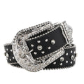 Hip-hop punk rhinestone belt kids cross retro punk style