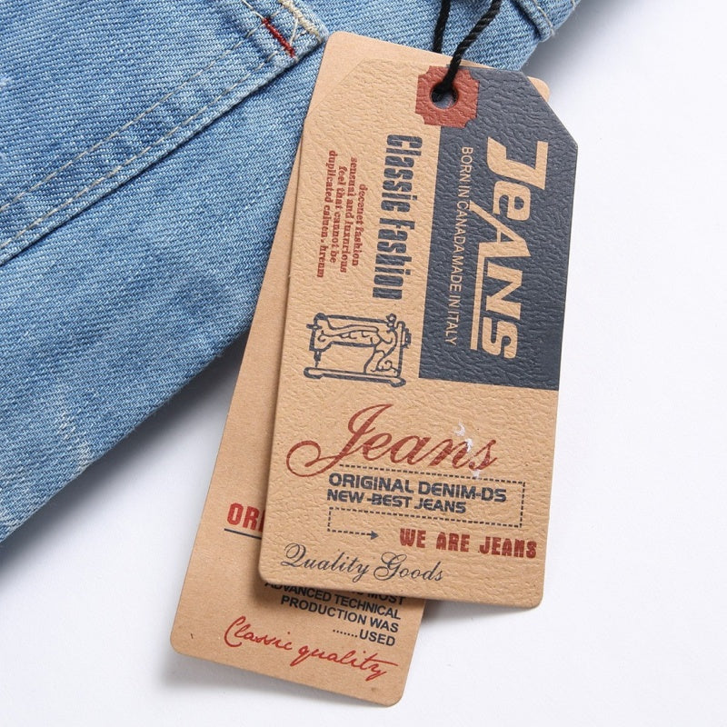 Denim shorts High-quality trendy casual pure cotton Non-stretch plus-size men's clothing