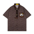 Unisex vintage T-shirt Polo shirt with a stand-up collar
