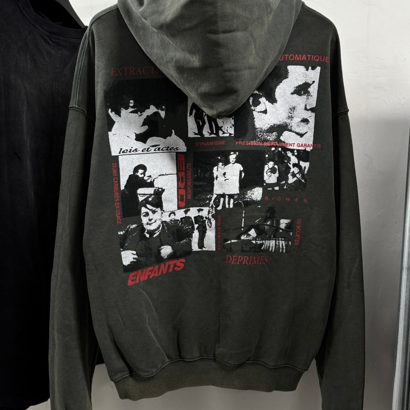 Unisex Vintage Hoodie "Queen of Dreams" Lifestyle – Limited Edition Hoodie. Custom color-matched "Midnight Green" fabric, featuring Asute enzyme-milled wash processing.