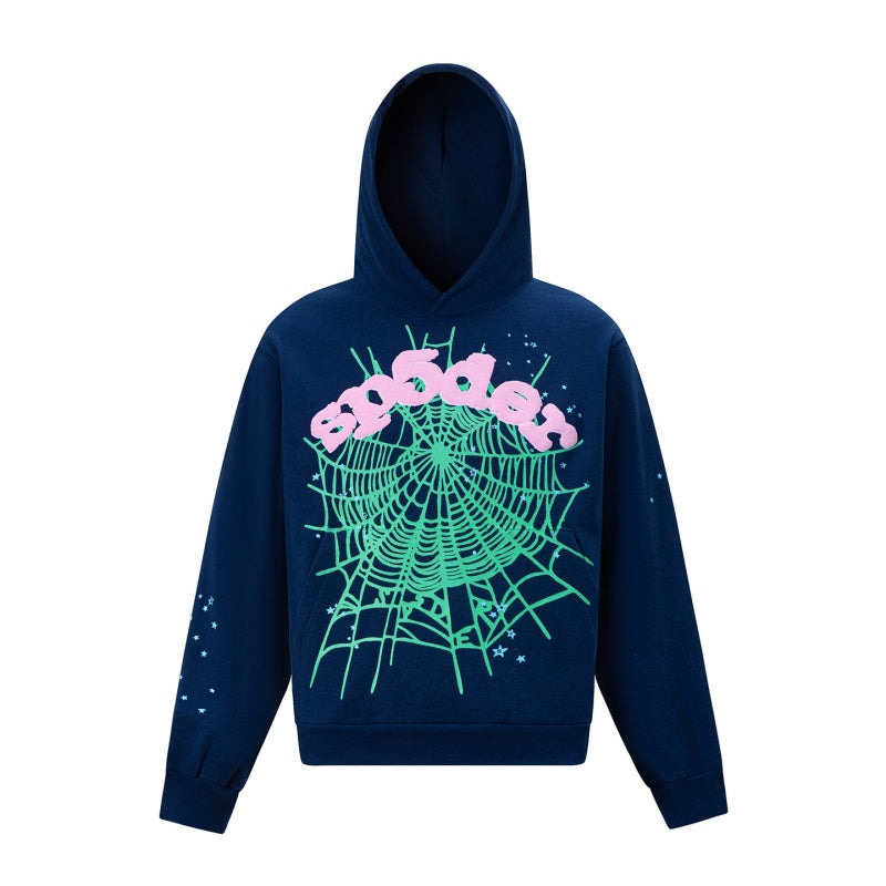 Spiderweb hoodie High-quality pure cotton for autumn and winter