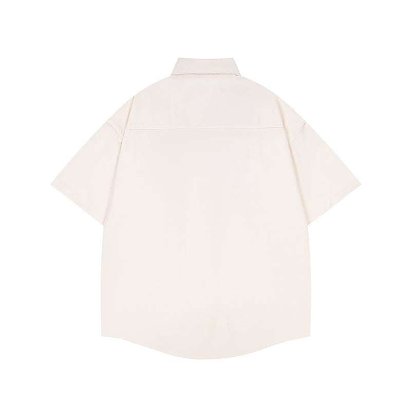 Unisex vintage T-shirt Polo shirt with a stand-up collar