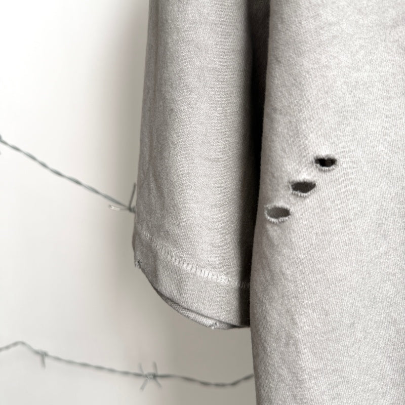 Unisex Vintage T Shirts Saint x Hot Wheels x Land Rover Defender three-way collaboration: featuring a "lid-and-base" style collar construction with single-needle stitching, a special enzyme-abrasion and vintage-wash finish, direct-to-garment white in