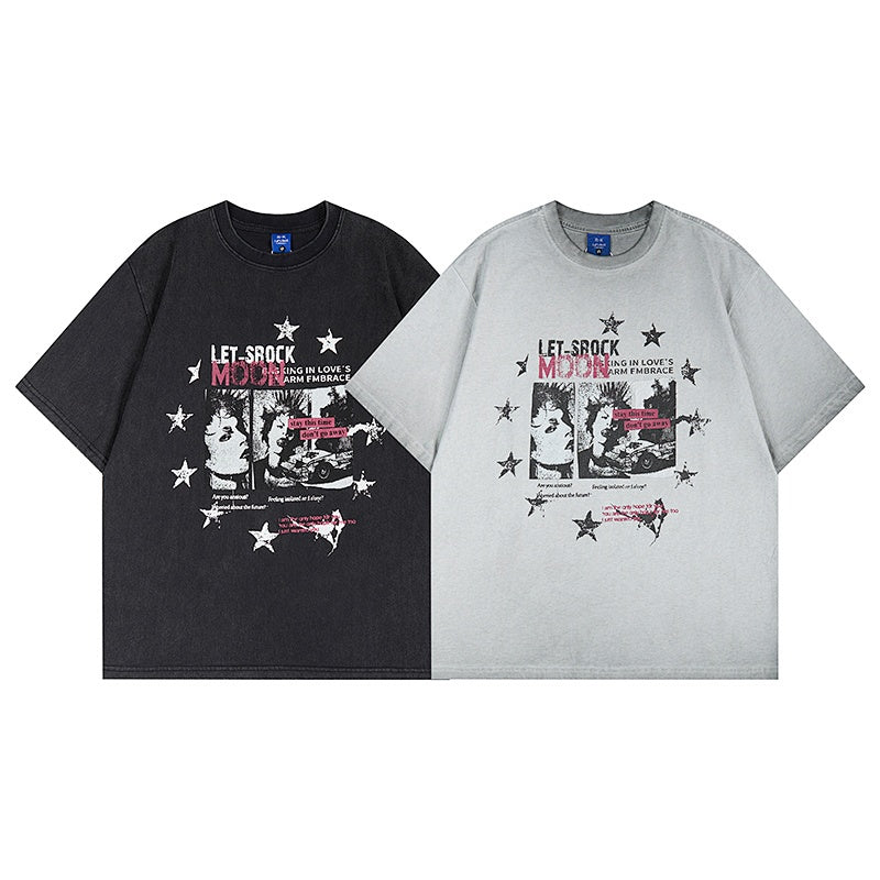Unisex vintage T-shirts Surrounded by stars