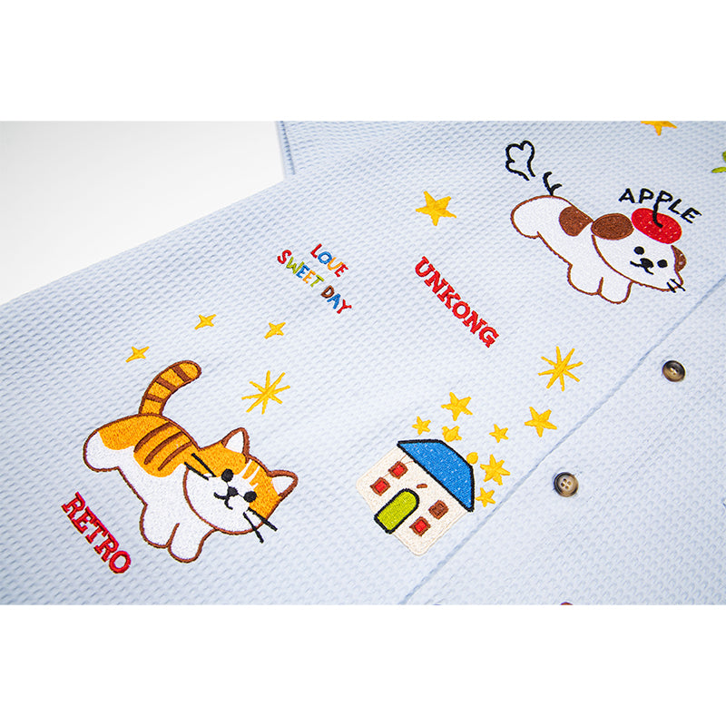 Unisex vintage T-shirt Polo shirt with a stand-up collar