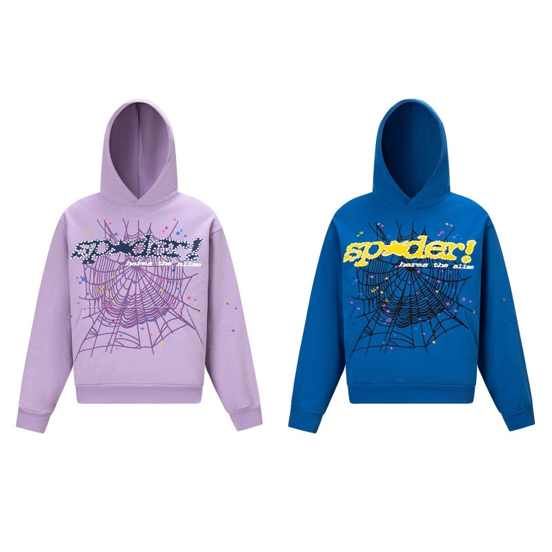 Spiderweb hoodie High-quality pure cotton for autumn and winter