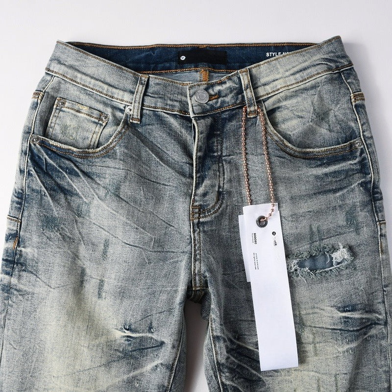 Purple brand Jeans High-quality pure cotton streetwear trousers line