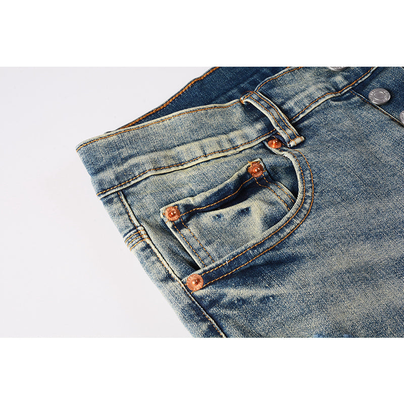 purple brand jeans Pure Cotton High Street Trend