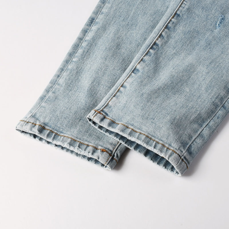 Purple brand Jeans High-quality pure cotton streetwear trousers line