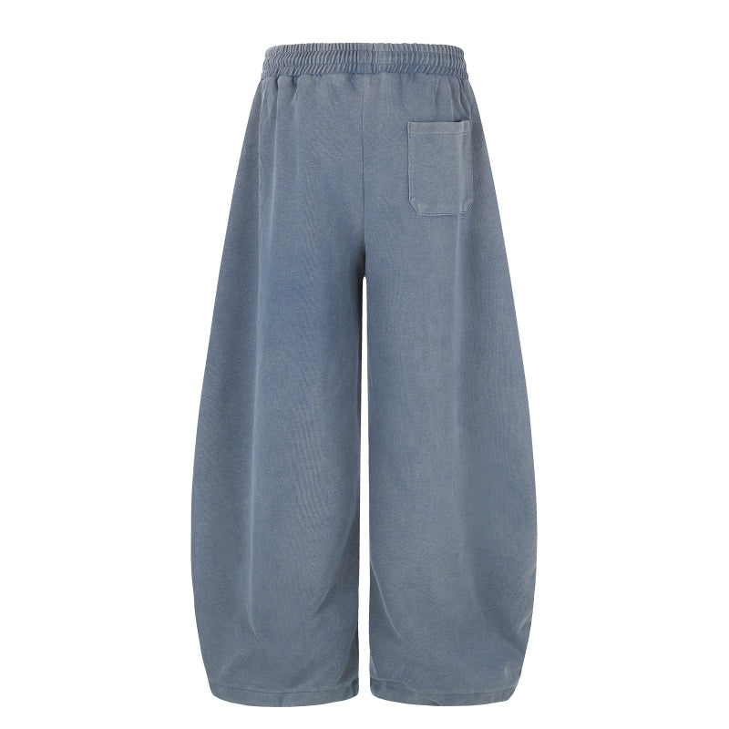 American-style streetwear harem pants British Flag Tongue Retro Music Wide Bottoms