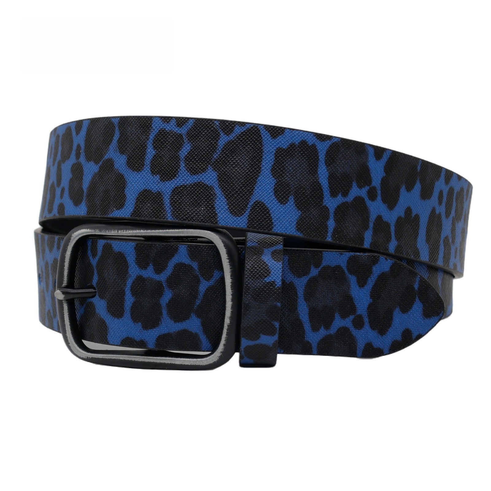 Hip-hop punk rhinestone belt animal print