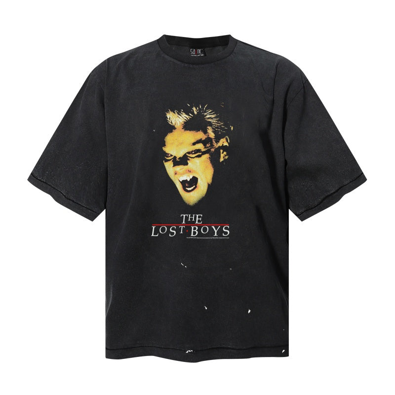 Saint Michael T Shirts Worn Vintage Monster Portrait Statement Design