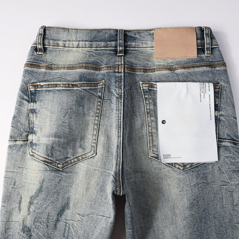 Purple brand Jeans High-quality pure cotton streetwear trousers line