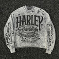 Unisex Vintage sweatshirt Harley Choppers Legendary Motorcycle – Limited Edition Crewneck Sweatshirt (Heavyweight, Washed & Distressed Finish)