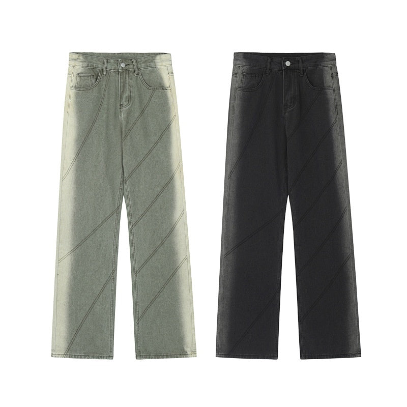 American-style streetwear harem pants Classic Button Fly Relaxed Silhouette
