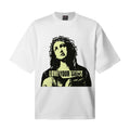 Saint Michael T Shirts Love Your Saint Crown of Thorns Figure Stencil White Tee Graphic