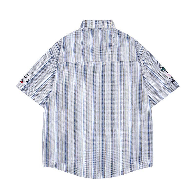 Unisex vintage T-shirt Polo shirt with a stand-up collar
