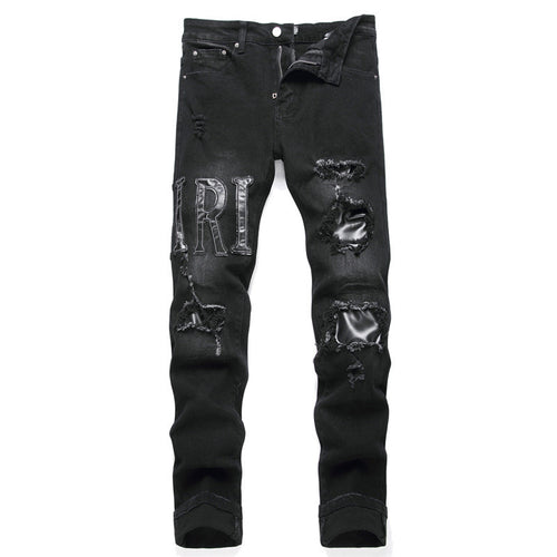 AMIRI Jeans High-quality distressed pure cotton