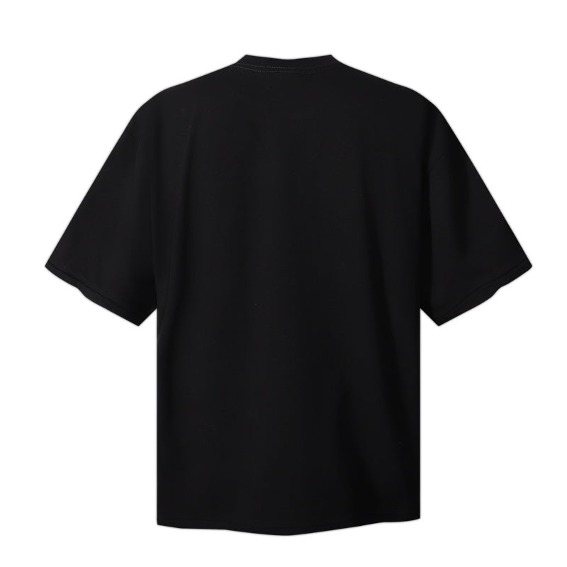 RHUDE T Shirts Vintage US Map Flag Graphic Print