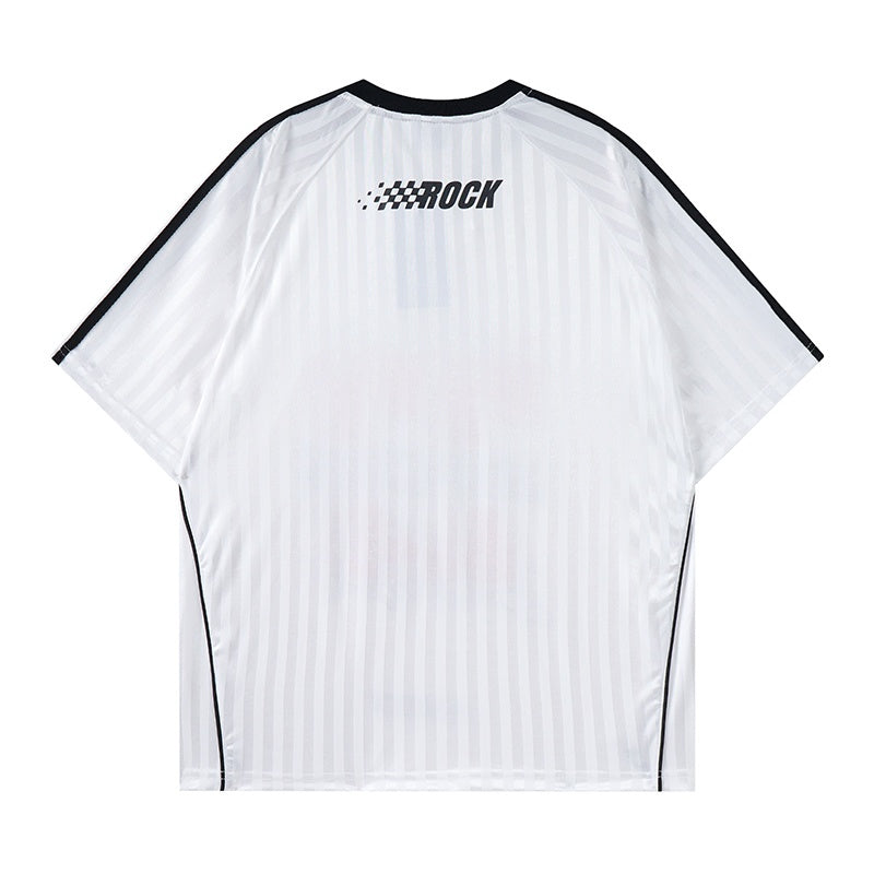 Unisex vintage T-shirts  No. 77 Fashionable Digital Stripes