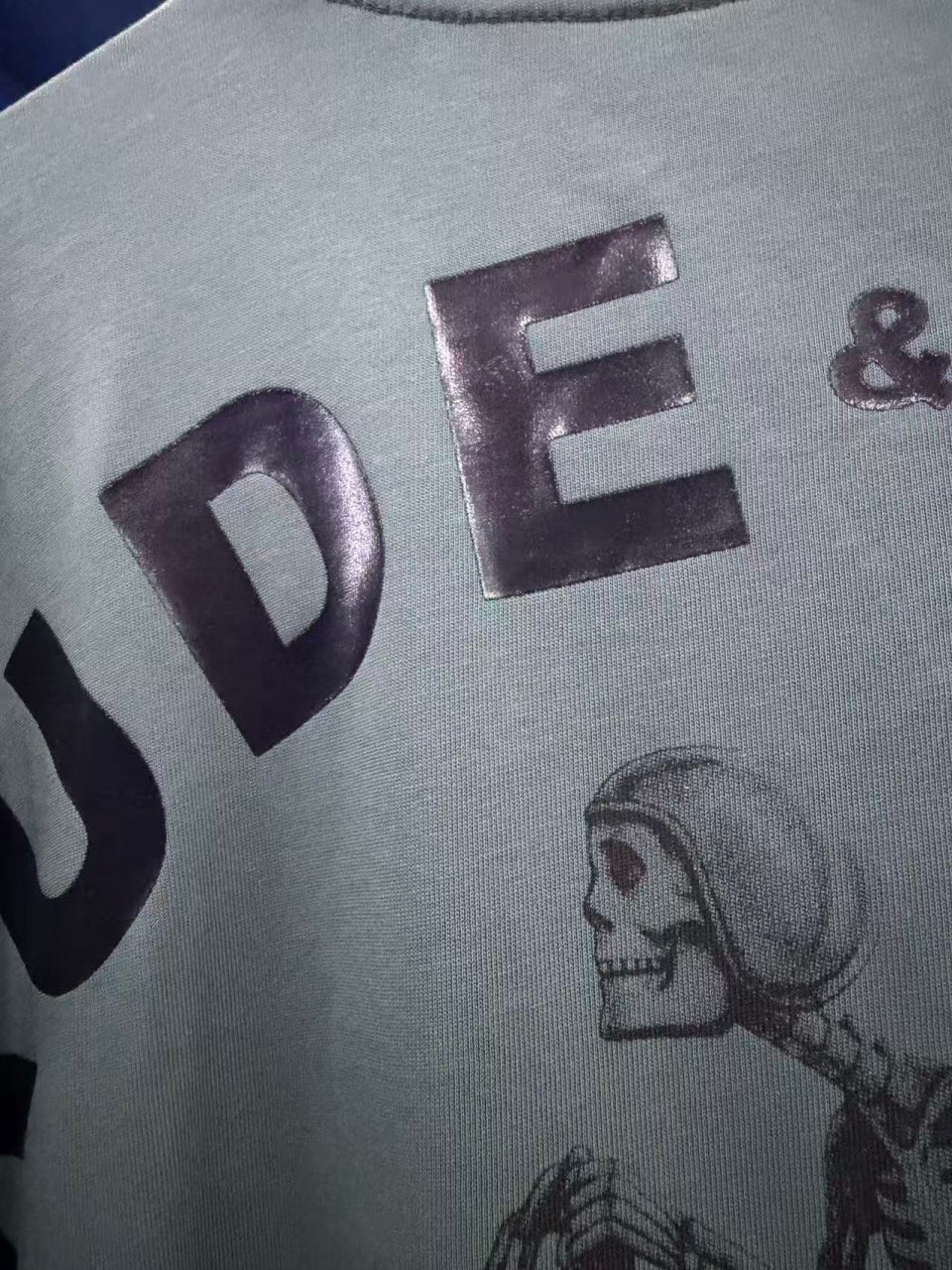 Vintage style washed summer wear T shirt Skull