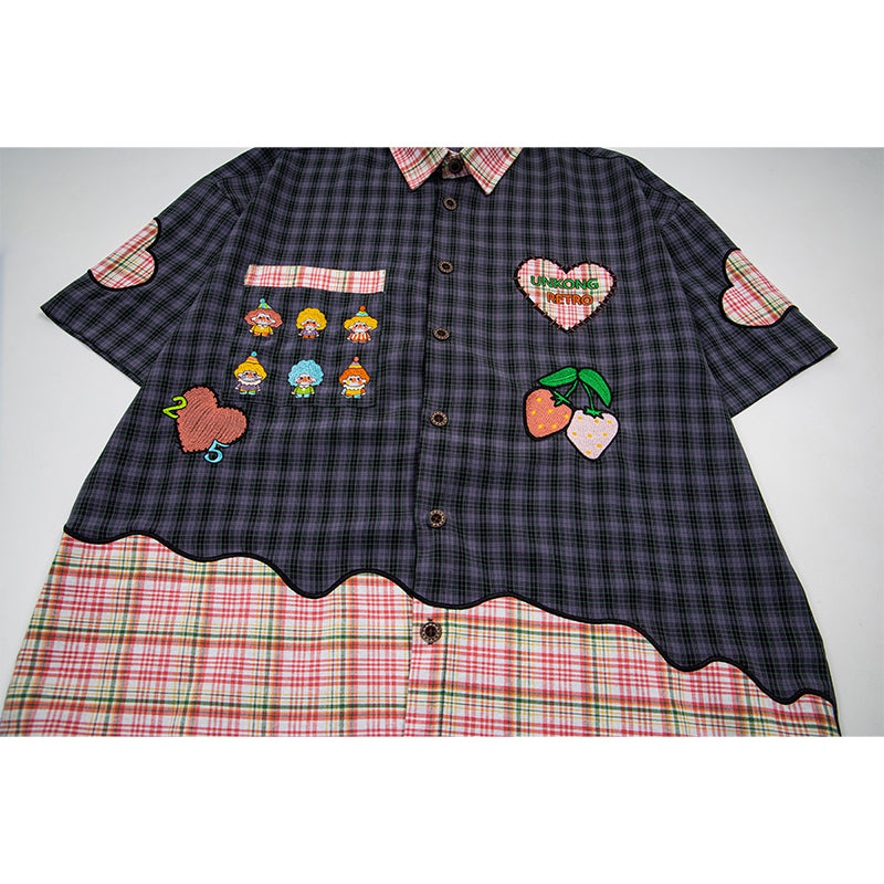 Unisex vintage T-shirt Polo shirt with a stand-up collar
