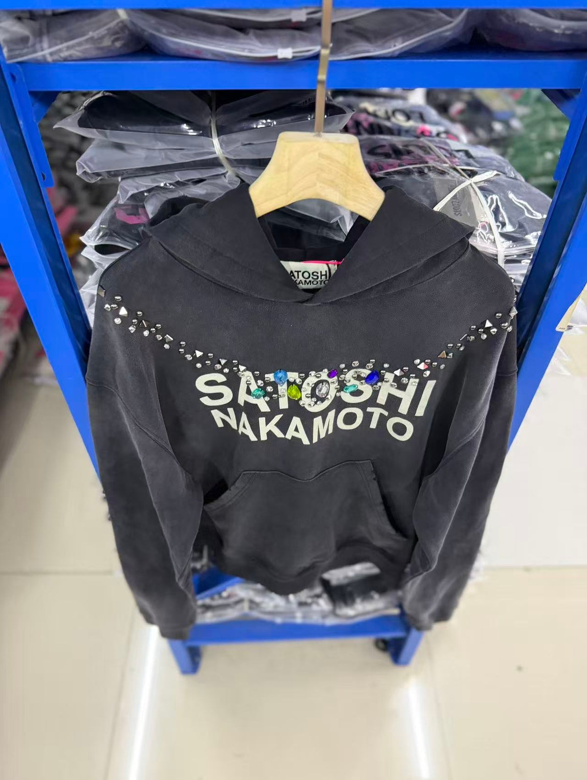 Satoshi Nakamoto hoodie High-quality heavyweight streetwear with a vintage, distressed aesthetic.