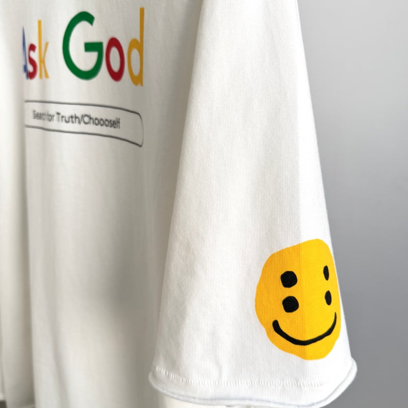 Unisex Vintage T Shirts Saint x CPFM x Choooself three-way collaboration: "Be Your Own Saint" limited edition. Features authentic-spec, heavy-duty 320g fabric (retaining its weight after washing) and vintage-style single-stitch construction with hem-