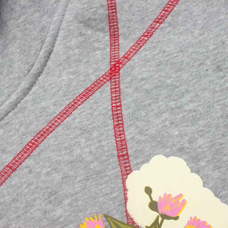 Denim Tears Hoodie Y2K Virginia Cotton Floral Print Oversized Line Stitch Hoodie