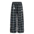 American-style streetwear harem pants Star Charm Plaid Wide Trousers