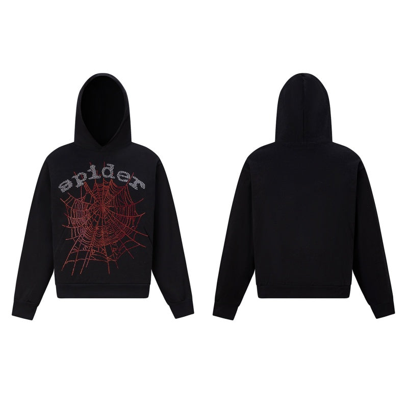 Spiderweb hoodie High-quality pure cotton for autumn and winter