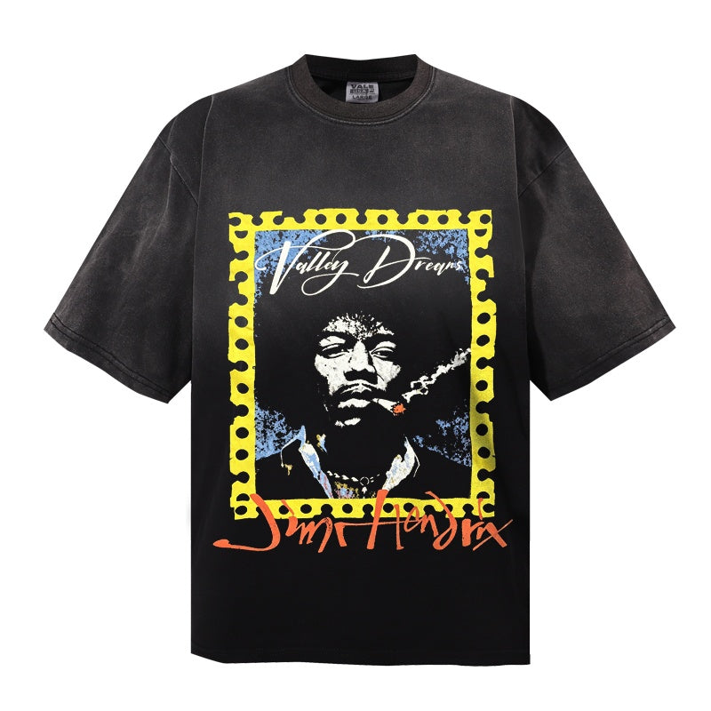 Saint Michael T Shirts Retro Rock Star Film Strip Frame Portrait Signature Graphic