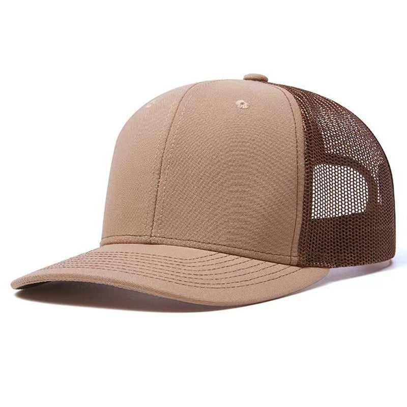 Trendy flat brimmed snapback hatssunshade net hat