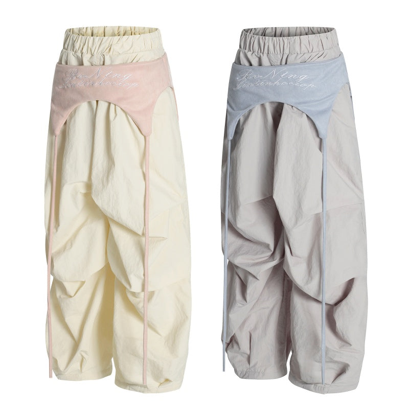 American-style streetwear harem pants Lightweight Baggy Streetwear Trousers