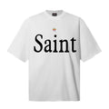 Saint Michael T Shirts Clean Simple Saint Serif Font Chest Oversized T-shirt Design