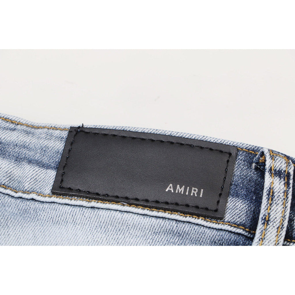 AMIRI Jeans Slim Fit Stretch Ripped Jeans