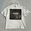 Unisex Vintage T Shirts Eminem "Stan" Letter Manuscript Limited Edition – Cement Grey T-Shirt featuring a special wash finish, custom heavyweight brushed fabric with a vintage feel, and direct-to-garment white ink printing.