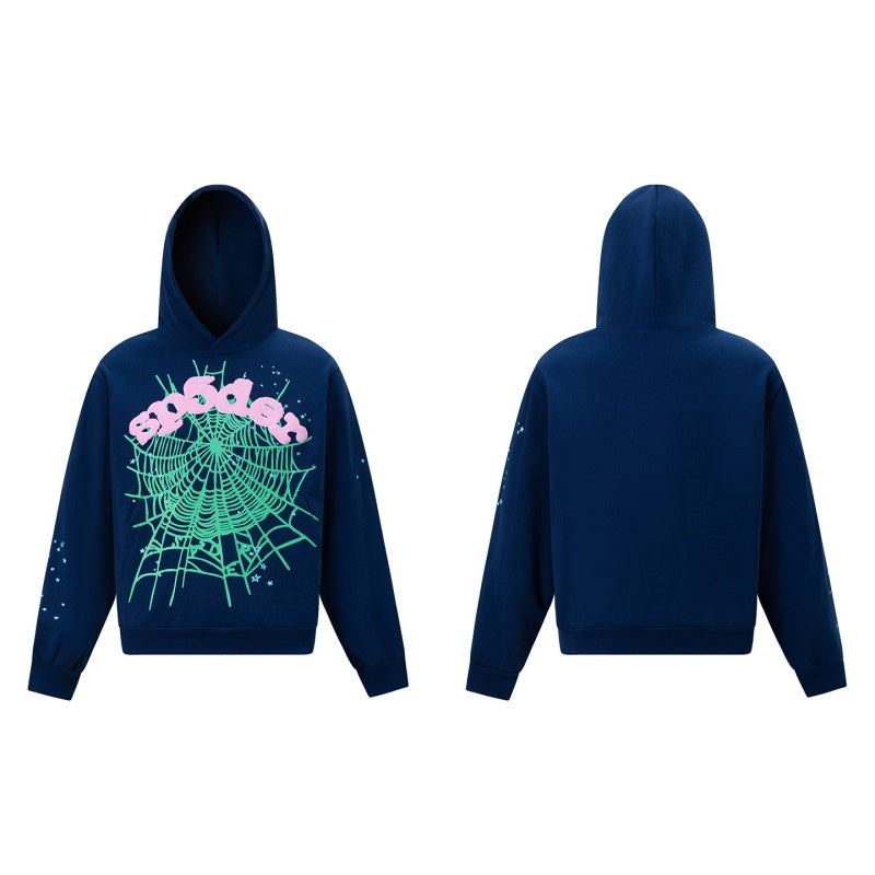 Spiderweb hoodie High-quality pure cotton for autumn and winter