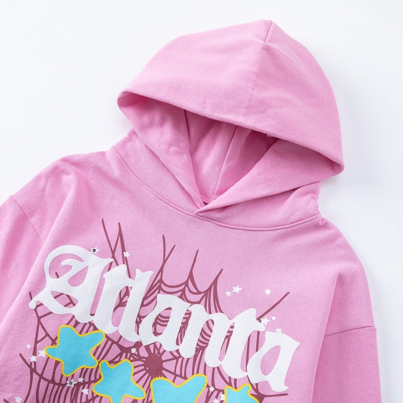 Spiderweb hoodie High-quality pure cotton for autumn and winter