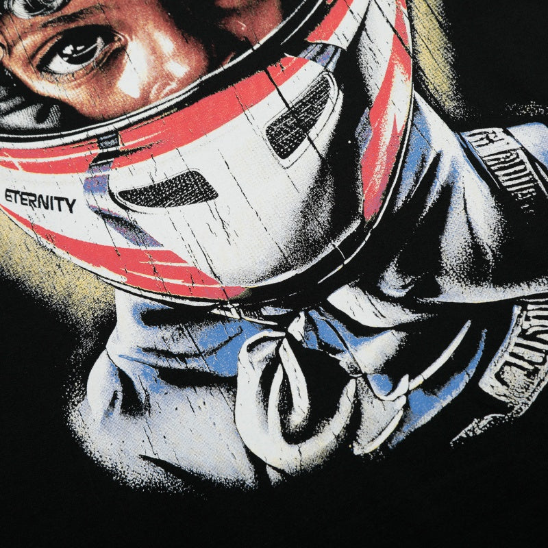 Vintage-style American T-shirt Racing Portrait Star Lettering Design