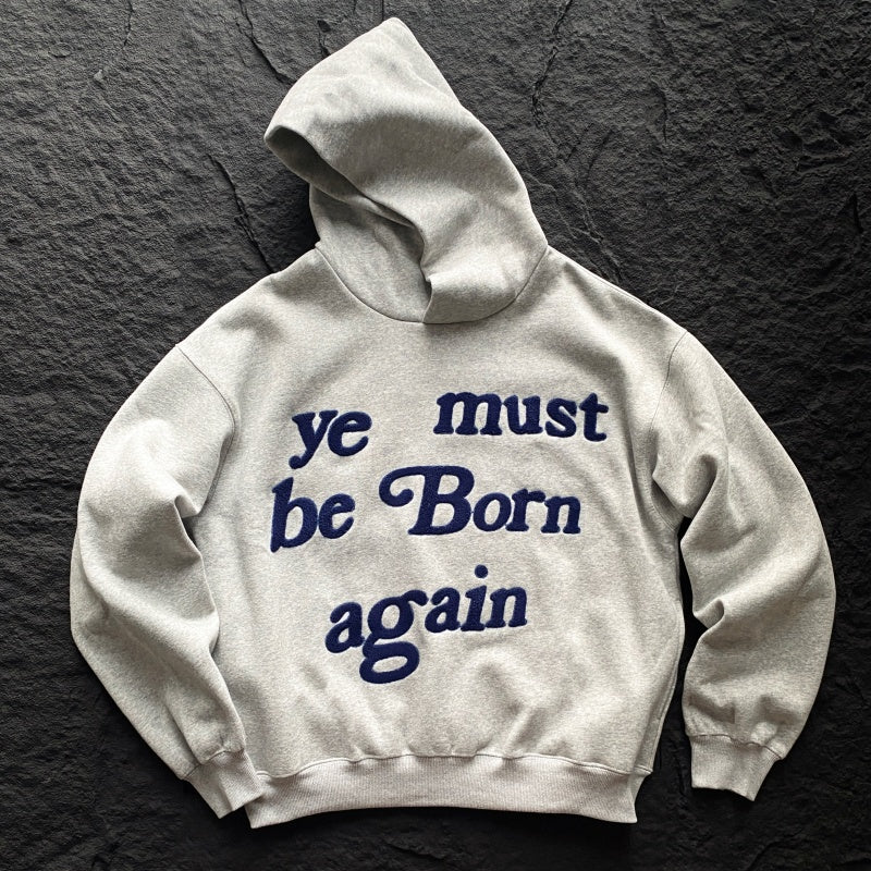 Unisex Vintage Hoodie   CPFM01 Model # CPFM "Ye Must Be Born Again"