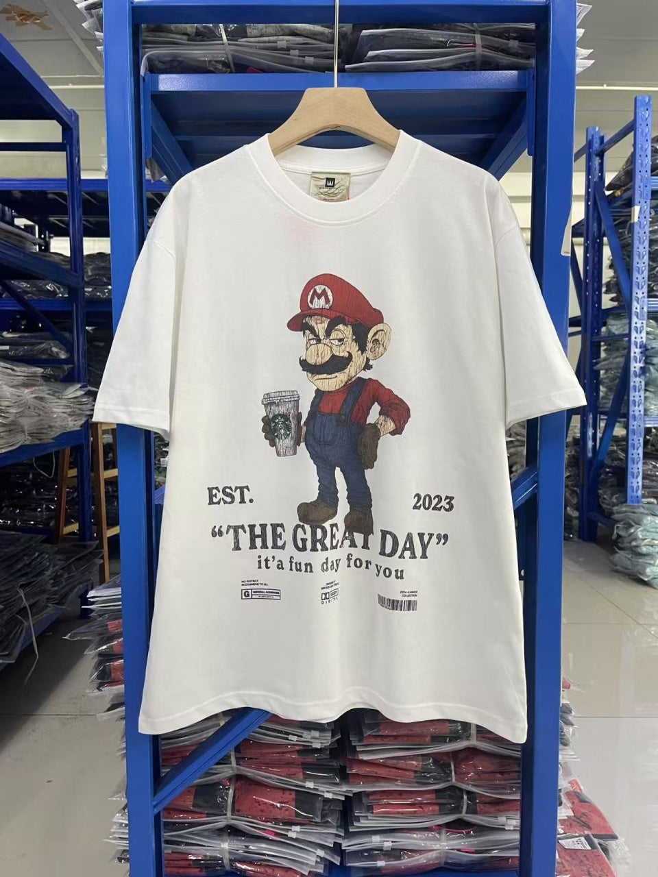 Vintage style washed summer wear T shirt