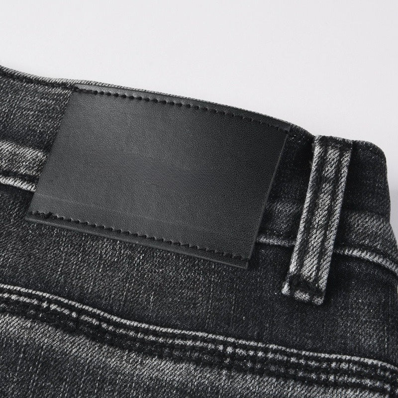 Purple brand Jeans High-quality pure cotton streetwear trousers embroidery