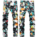 Mens Fashion Jeans Color blocks 1310# Pure cotton high quality