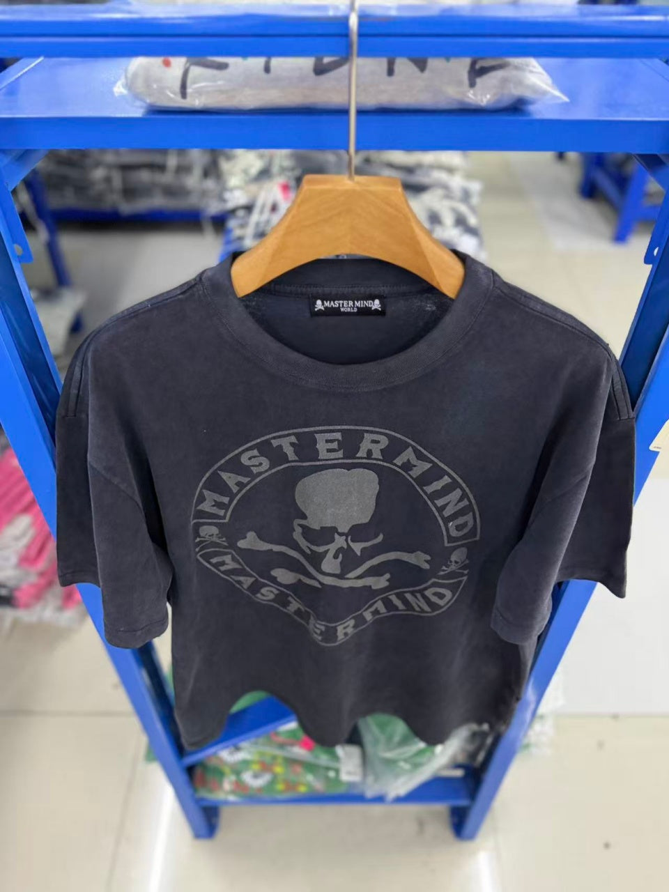 Vintage style washed summer wear T shirt Skull