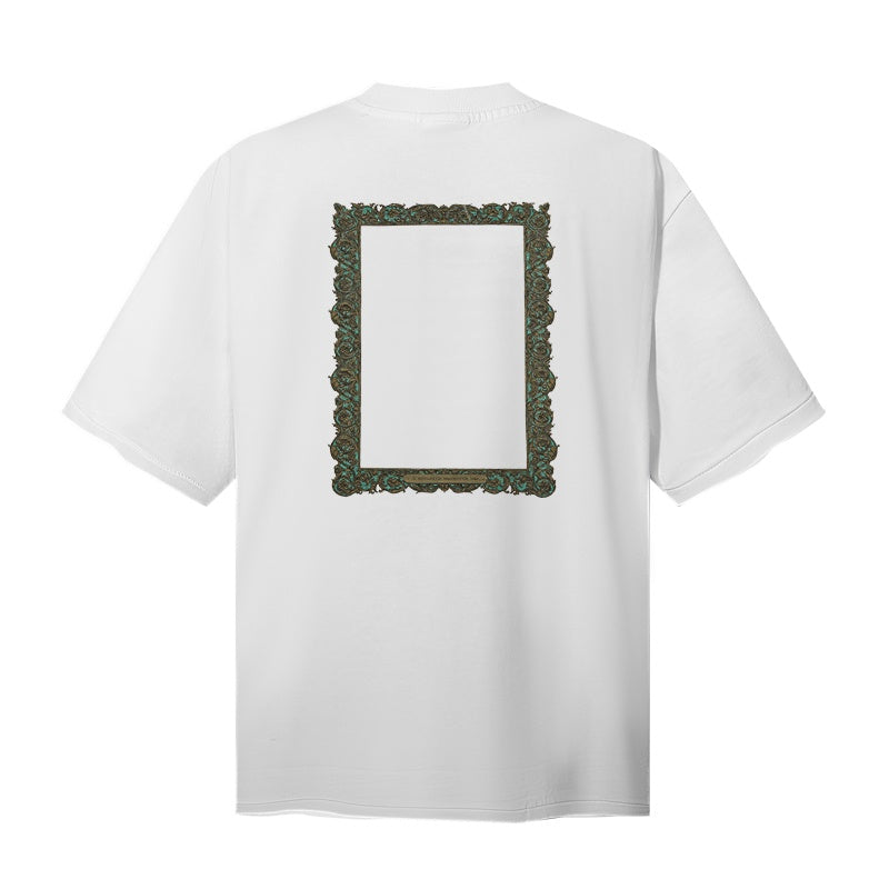 Saint Michael T Shirts SM94 Bottom Tag Simple Text Logo Streetwear