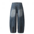 American-style streetwear harem pants Back patch pocket contrast stitch detail